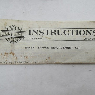 Harley Davidson OEM NOS Inner Baffle Replacement Kit FLHT FLT FXR FXST