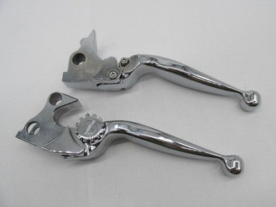 PSR NOS Harley Journey Adjustable Lever Set, Chrome 12-00605-20 | 0610
