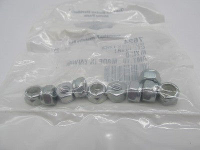 Lot of 10 Harley-Davidson OEM NOS Self-Locking Flexloc Hex Nuts 7624