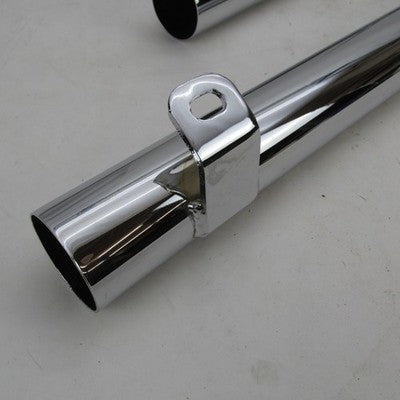 Set of '86-'06 HD Softail 1 5/8" - 3' Aftermarket Exhaust Blunt Cut Dr