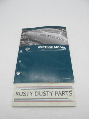 Harley-Davidson Official Factory 2007 FXSTSSE Parts Catalog 99458-07