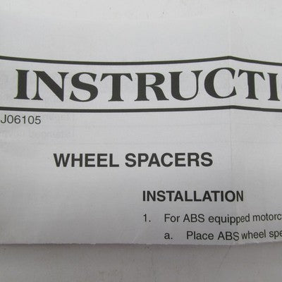 Harley-Davidson ABS Front Wheel Black Spacer Dome Kit Touring Models 4