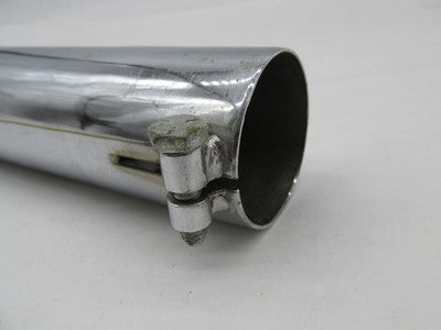 Harley-Davidson Chrome Turn Down Exhaust Tip 1.75" Diameter 9" Long