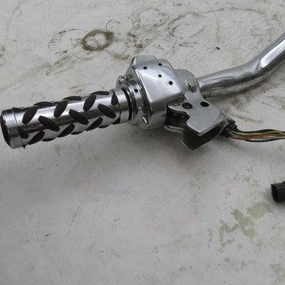 Harley 1.25" Fat Tapered Stepped Chrome 36" Handlebar w/ Switch Assemb