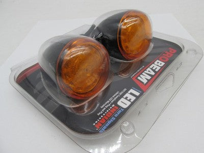 Custom Dynamics Pro Beam LED Indian Black Turn Signal Set PB-IND-RTS-A