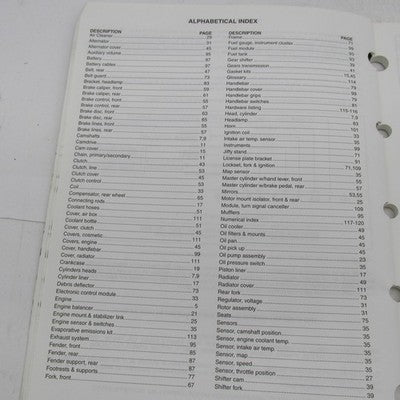 Harley-Davidson Official Factory 2002 VRSCA Model Parts Catalog 99457-