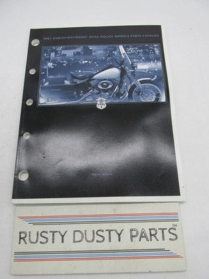 Harley Davidson Official Factory 2001 Dyna Police Models Parts Catalog
