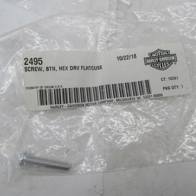 Lot of 4 Harley NOS OEM FLHTCUSE Button Head Hex Screws 2495