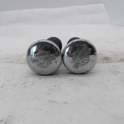 Pair of Harley Davidson OEM Chrome Rubber O-Ring Passenger Footpegs 49