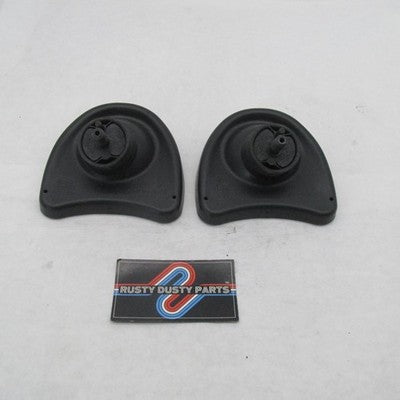 Pair Harley OEM Black Fairing Mount Tapered Rearview Mirrors 46R-02806