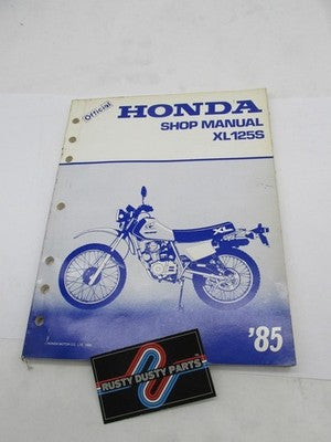 Honda Official Factory 1985 XL125S Service Shop Manual Book