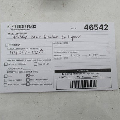 Harley-Davidson OEM 00-05 Dyna Rear Brake Caliper 44017-00A