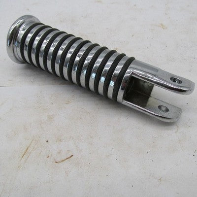 Harley Davidson Chrome Round Rubber Ribbed Female Foot Peg