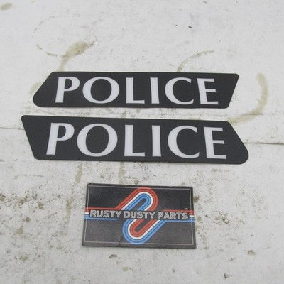 Pair of Harley OEM NOS Police Saddlebag Latch Cover Decals 14274-93 14
