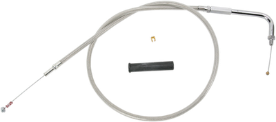 Drag Specialties Alternative Length Braided Idle Cable 32 1/2in.