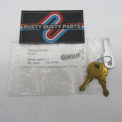 Genuine Harley-Davidson OEM NOS Key Set Code 0040 71583-85A