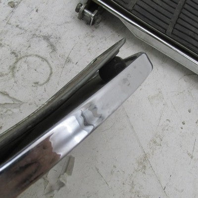 Pair of Harley Davidson OEM Vintage D-Shaped Rider Footboards 50603-74