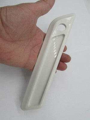 Harley NOS OEM Left Saddlebag Faceplate, Bonneville Salt Pearl 9020098