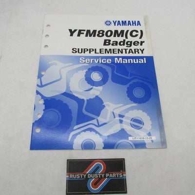 Yamaha YFM80M(C) Badger Supplementary Service Manual LIT-11616-13-28