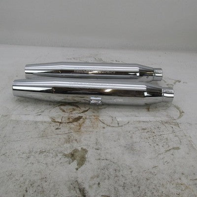 Pair of Harley OEM Stock 97-03 Sportster Mufflers Chrome 65605-97 6561