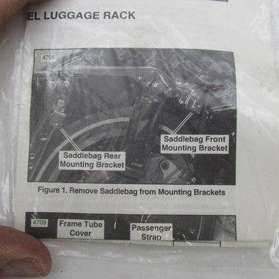 Harley Davidson OEM NOS Chrome 3 Channel Luggage Rack Kit FLHR 94+ 533