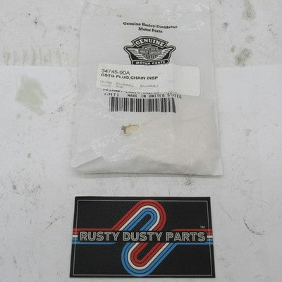 Harley OEM NOS 91-03 Sportster Chain Inspection Casting Plug Cover 347