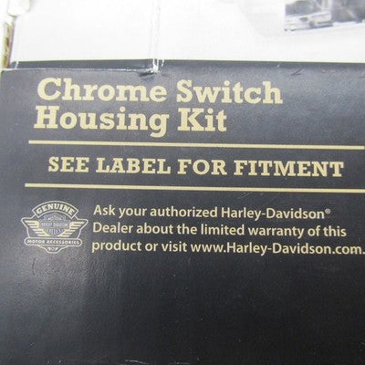 Harley Davidson Genuine NOS Chrome Switch Housing Kit In Original Box