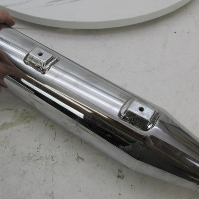 Pair of Harley Chrome Exhaust Muffler Pipes 00-06 Softail Night Train