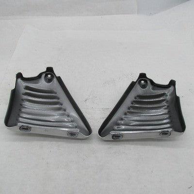 Pair of Harley OEM V-Rod Neck Frame Side Covers BDP Silver 66155-03 66