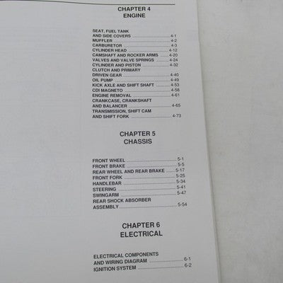 Yamaha OEM 2000 Service Manual TT-R125LWM TT-RLWMC LIT-11626-13-51 5HP