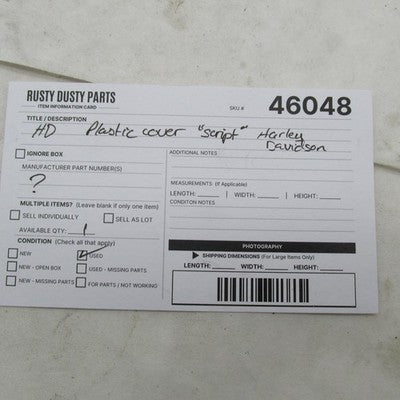 Harley Davidson OEM Black Rubber Upper Battery Top Cover Pad