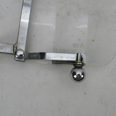 Pair of Baker Built Air Wings VTG Harley 13x6" Clear Wind Deflectors w
