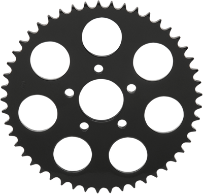 Drag Specialties Gloss Black 530 Chain Conversion Rear Sprocket 49-T Flat - 2...