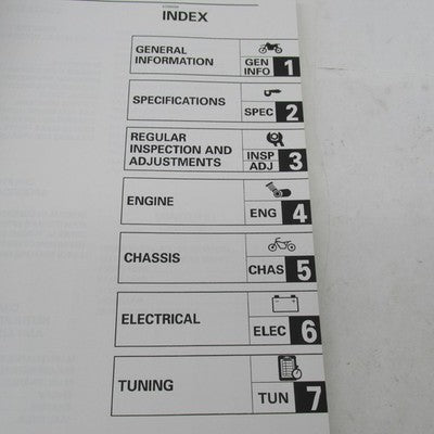 Yamaha YZ125L1 Owners Service Manual Operator Guide LIT-11626-12-26 5E