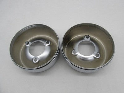 Harley Genuine NOS Satin Chrome Screamin Eagle Cannon Muffler End Caps