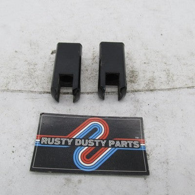 Pair of Harley OEM 83-03 Sportster Passenger Footrest Supports Black 5