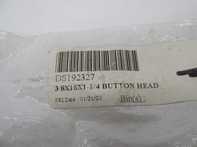 QTY5 Drag Specialties NOS 3/8"-16 x 1 1/4" Button Head Bolts, Chrome D
