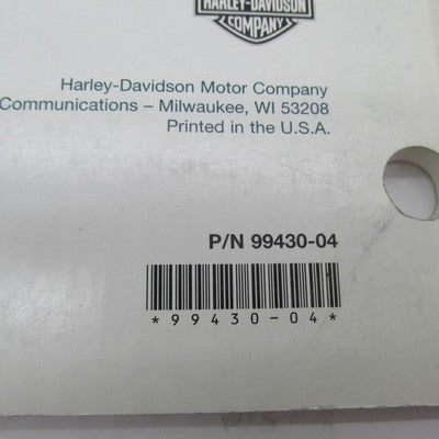 Harley-Davidson Official 2004 CVO Softail Deuce XSTDSE2 Parts Catalog