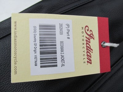 Indian Genuine OEM NOS Beckman 2 Motorcycle Jacket XL Extra Large 2862