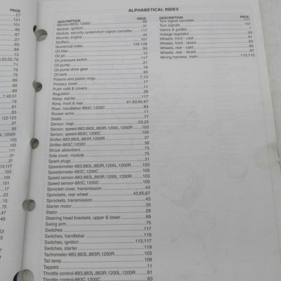 Harley-Davidson Official Factory 2006 Sportster Models Parts Catalog 9