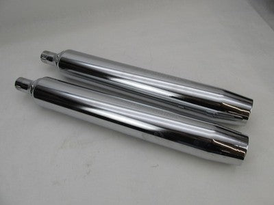Harley Davidson OEM Pair Tri Glide Chrome Mufflers 64900244B