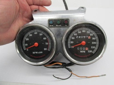 Harley OEM Dual Gauge Cluster 1974?1977 FX / FXE / XLH XLCH Tach and S