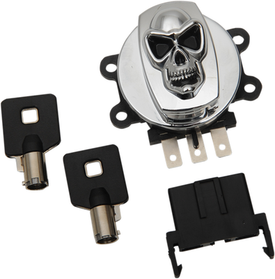 Drag Specialties Skull Ignition Switch Chrome 2106-0422