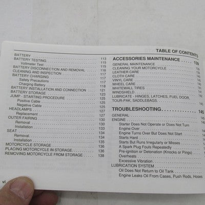 Harley Davidson 2000 FLTRSEI Screamin' Eagle ROAD GLIDE Owner's Manual