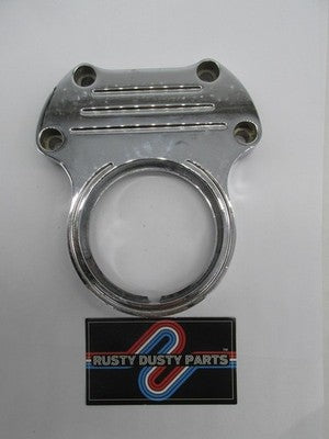 Harley Genuine 3" Chrome Speedo Gauge Mount Handlebar Riser Top Clamp