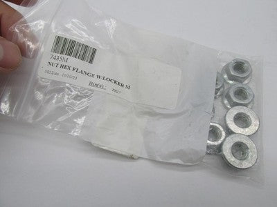 Lot of 7 Harley-Davidson OEM NOS Hex Flange Nut w/ Lock Patch 7435M