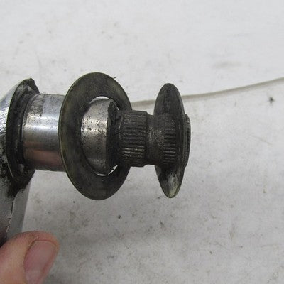 Harley Davidson OEM 82-94 FXR Right Mid Footpeg Mount Bracket Chrome 5