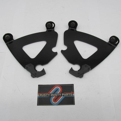 Memphis Shades NOS Trigger-Lock Mounting Plates Set, Black M1740EB M17