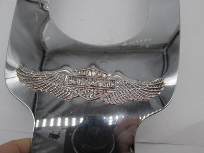 Harley Genuine OEM Chrome Embossed Gas Tank Divider Dash Panel Trim 61