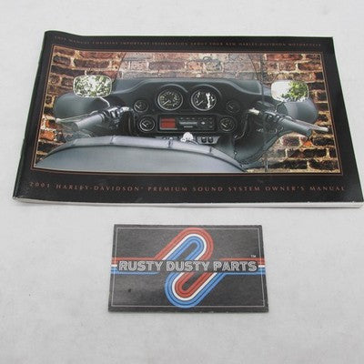 Harley Davidson 2001 Premium Sound System Owner's Manual 99464-01
